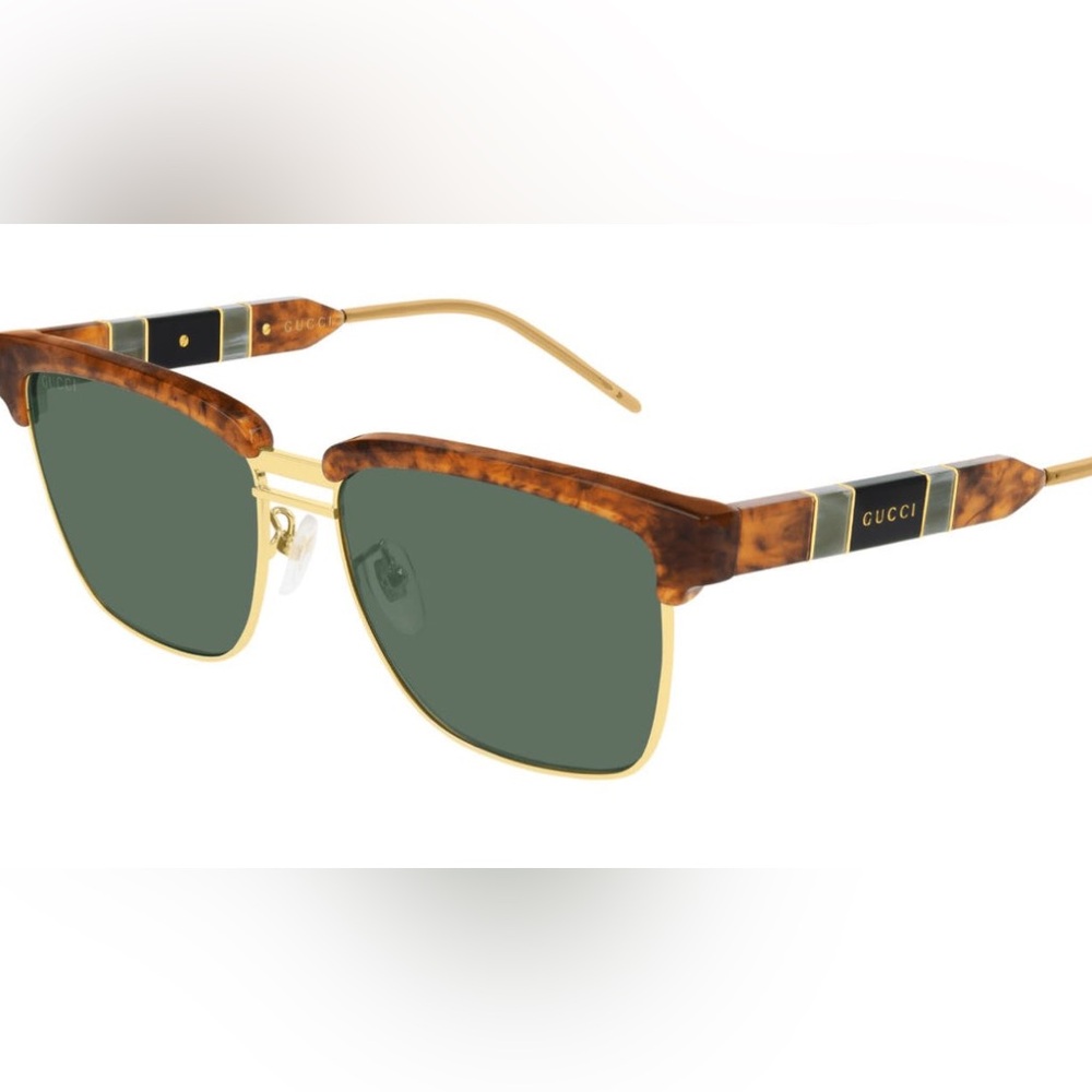 Gucci Gold and Tortoise Sunglasses
